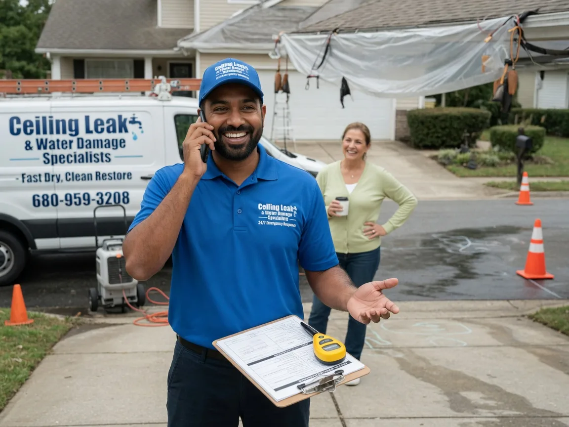 Ceiling Leak Cleanup Montpelier Station, VA FAQs